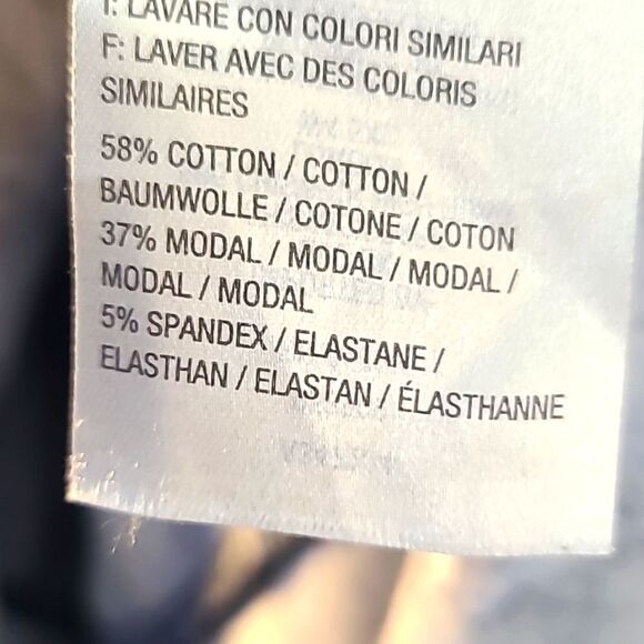 Isaac Mizrahi Shades of Blue Aysemetrical Tunic Top, Ruffled Hemline, Size Large - Picture 12 of 12